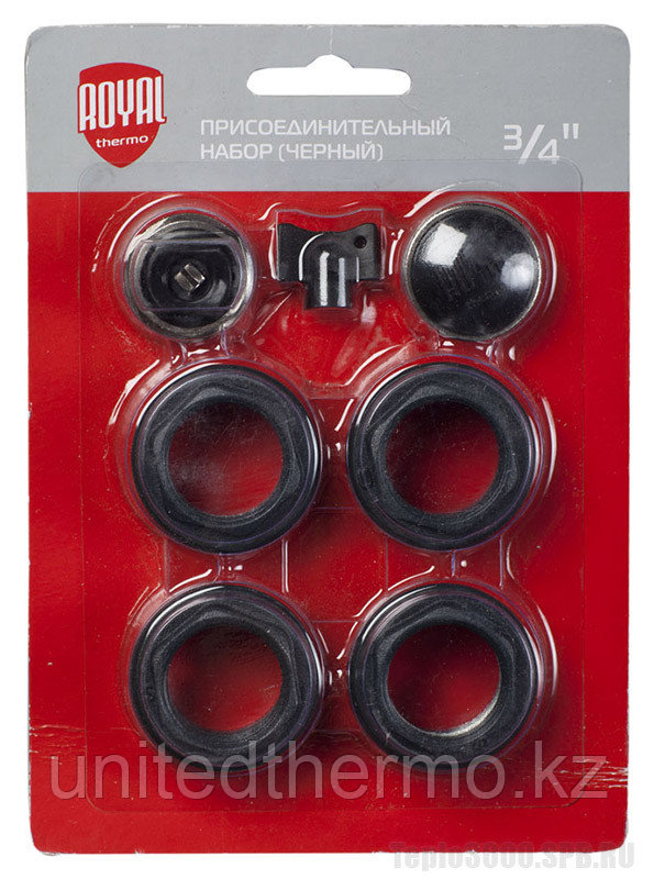 Монтажный набор Royal Thermo 3/4 без кронштейнов цвет Черный (РОССИЯ)