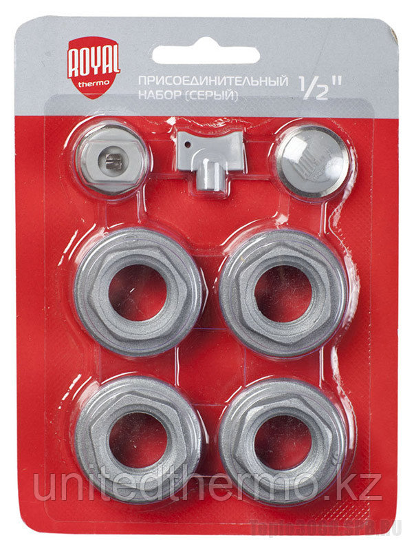 Монтажный набор Royal Thermo 1/2 без кронштейнов цвет Серебряный (РОССИЯ)
