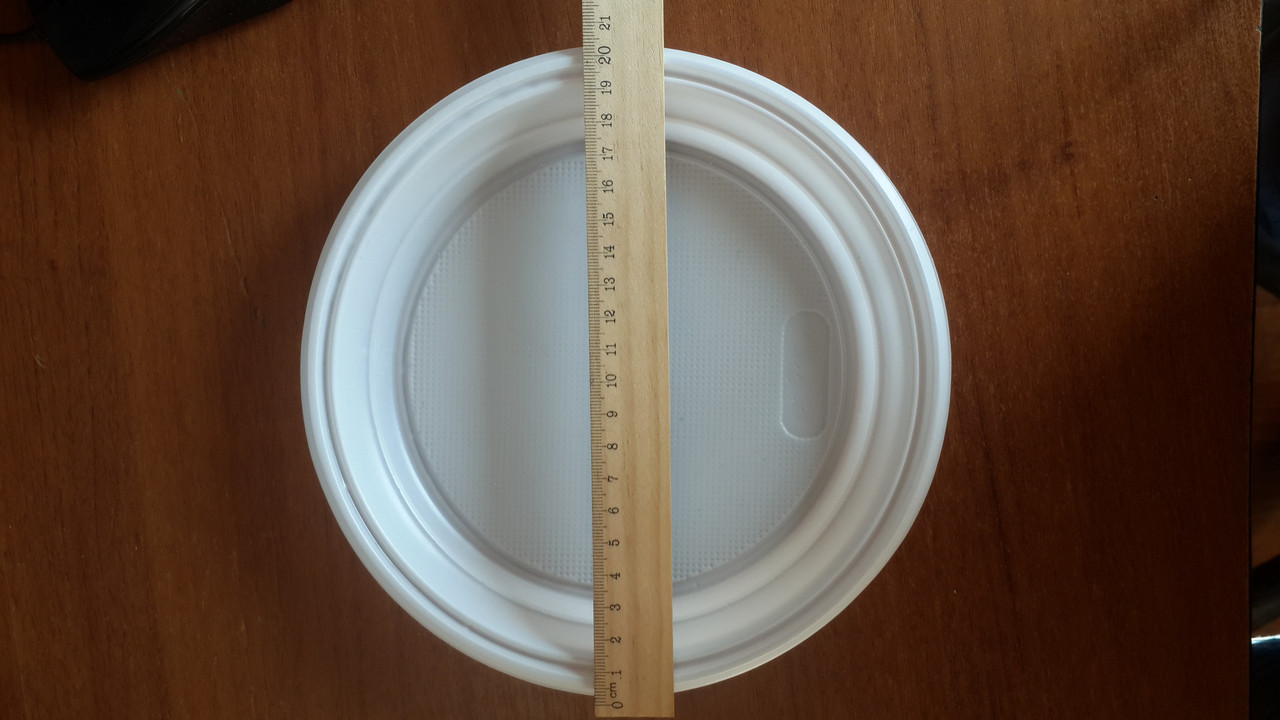 Тарелка пластиковая круглая, 20,5 см диаметр - фото 1 - id-p83226494