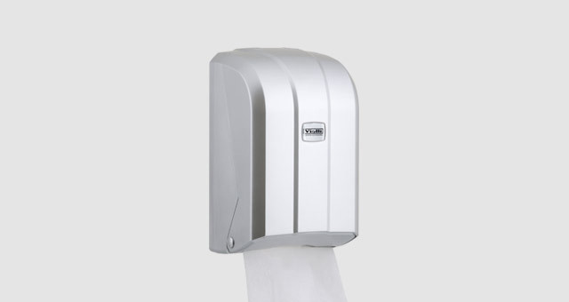 Диспенсер для листовой туалетной бумаги Vialli Z уклад ("металлик")