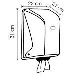 Диспенсер для рулонных бумажных полотенец центральной вытяжки Vialli, чёрного цвета - фото 3 - id-p83226671