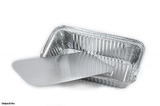 Контейнеры для еды одноразовые фольгированные, 1000 грамм (2000 штук в коробке)