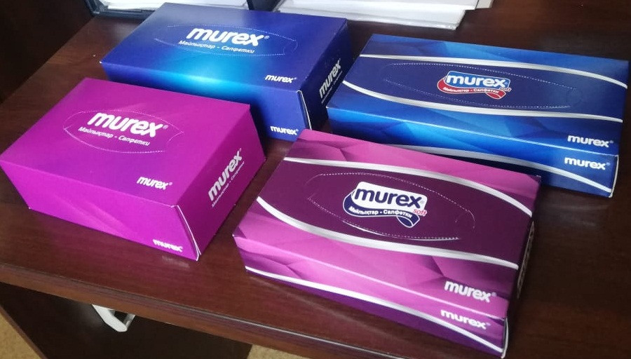Салфетки вытяжные в коробке Murex Maxi (120 штук) - фото 2 - id-p83226719