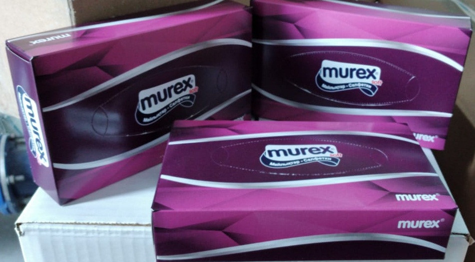 Салфетки вытяжные в коробке Murex Maxi (120 штук) - фото 3 - id-p83226719