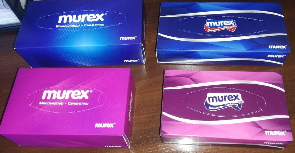 Салфетки вытяжные в коробке Murex Maxi (120 штук) - фото 4 - id-p83226719
