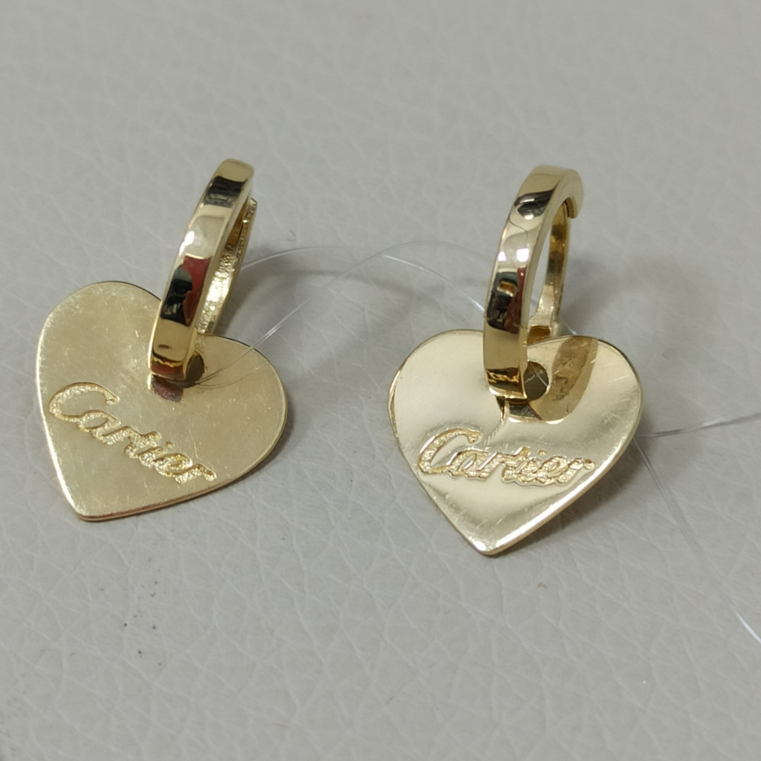 Золотые серьги / под Cartier