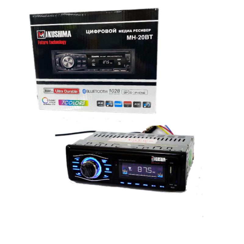 Автомагнитола IKushima ISO Usb+Sd+Fm+Aux+ пульт (4x45W)