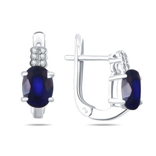 Серьги Teosa серебро с родием E-DRGR00628-SP