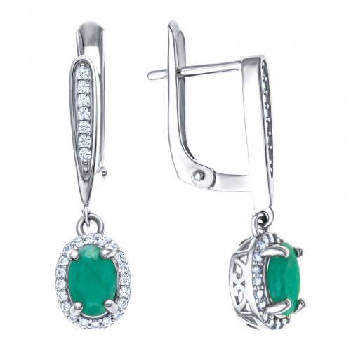 Серьги Teosa серебро с родием E-DRGR00937-EM
