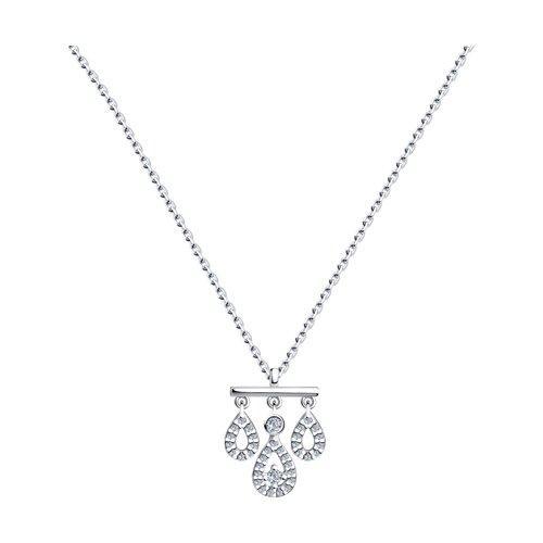 Колье из серебра с фианитами SOKOLOV 94070291