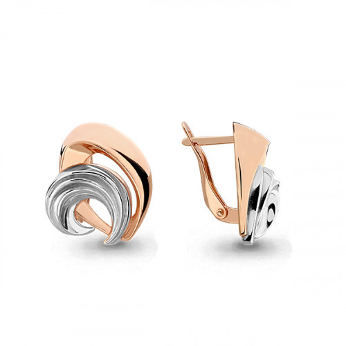 Серьги из серебра Aquamarine 36005#
