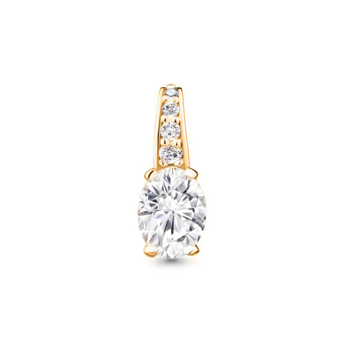 Серебряная подвеска с фианитом Aquamarine 24156А#