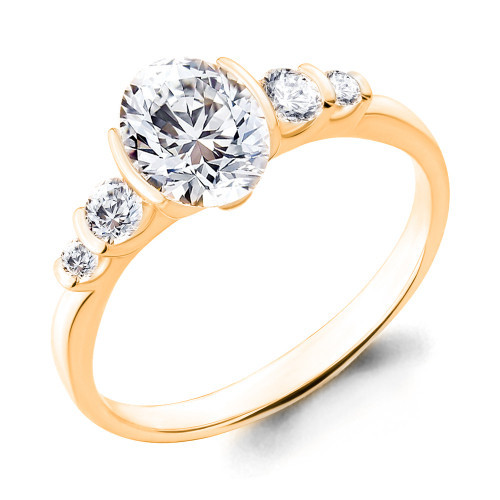 Кольцо из серебра с фианитом Aquamarine 68348#