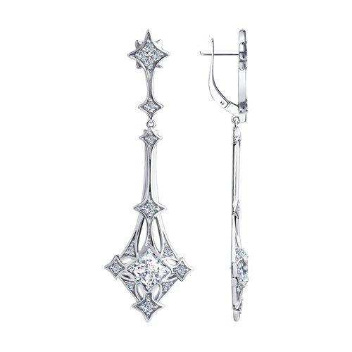 Серьги из серебра SOKOLOV 94023804