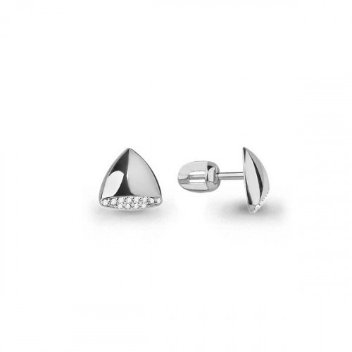 Серьги Aquamarine серебро с родием, фианит, фантазия 45543А.5