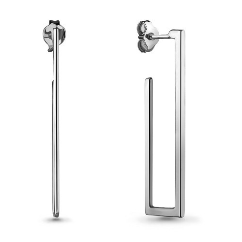 Серьги из серебра Aquamarine 36035.5