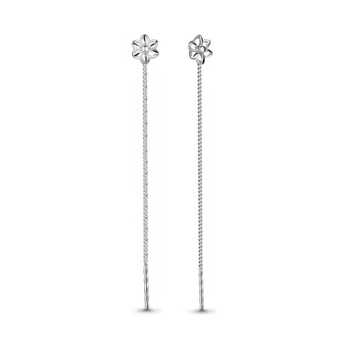 Серьги из серебра Aquamarine 30796.5