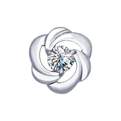 Подвеска из серебра с фианитом SOKOLOV 94031941