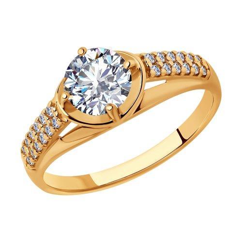 Кольцо из серебра с фианитами SOKOLOV 93010808 размеры - 17 18,5