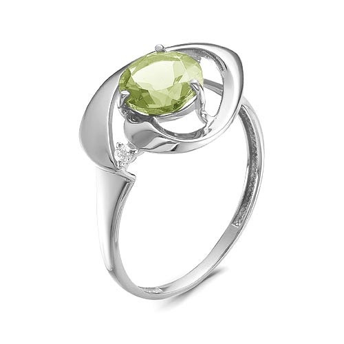 Серебряное кольцо с фианитом Teosa 100-1324-EM размеры - 17