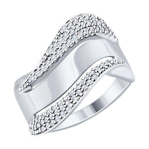 Кольцо из серебра с фианитами SOKOLOV 94012503