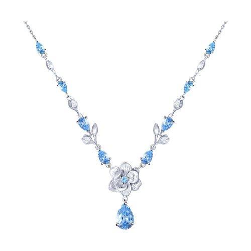 Колье из серебра с фианитами SOKOLOV 94070213