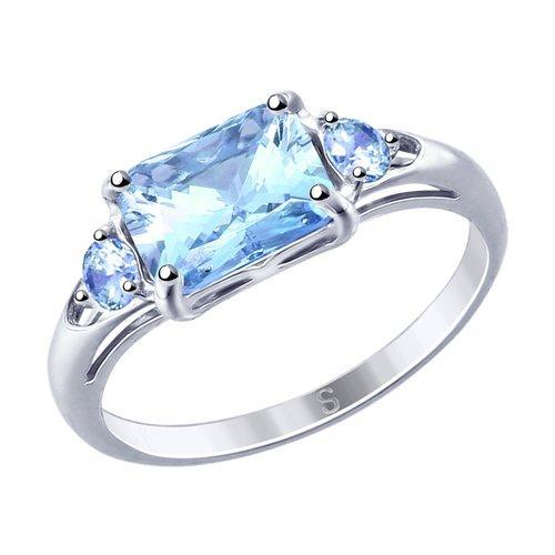 Кольцо из серебра с фианитами SOKOLOV 94012763