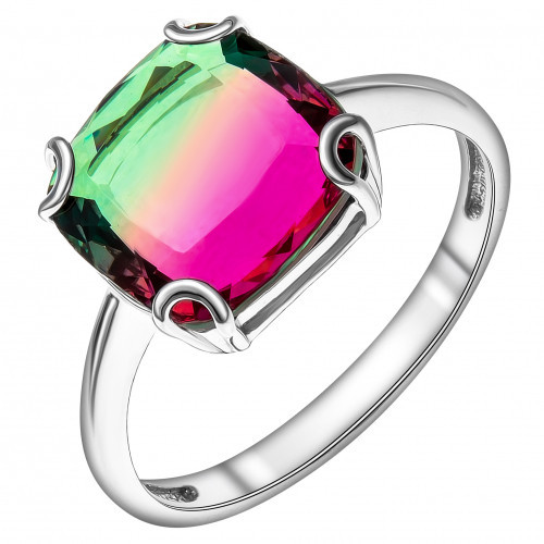Серебряное кольцо с фианитом Teosa 100-1038-PHAR размеры - 17,5