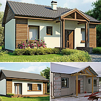 Каркасно модульный дом 51m2