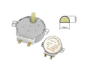 Двигатель, мотор поддона, тарелки СВЧ (шток H=17mm , пластик) 4W 4/4,8 r.p.m. 220V код: H083 - фото 1 - id-p83234869