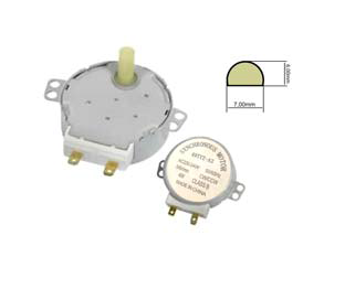 Двигатель, мотор поддона,  тарелки СВЧ (шток H=17mm , пластик) 4W 4/4,8 r.p.m. 220V код: H083, фото 1
