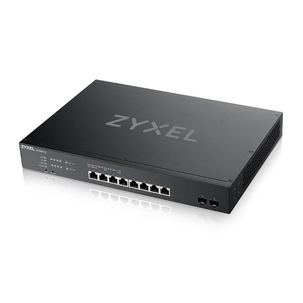 ZYXEL XS1930-10 коммутатор гибридный Smart L2+ rack 19", 8xRJ-45: 1/2,5/5/10G, 2xSFP+, автономное/облачное упр - фото 2 - id-p83238375