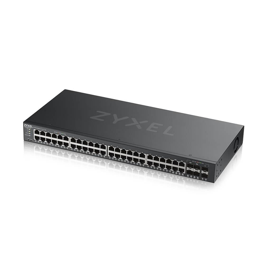 Zyxel GS2220-50 коммутатор Гибридный L2 rack 19", 44xGE, 4 комбо-порта (SFP/RJ-45), 2xSFP - фото 1 - id-p83238558