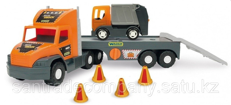 Машина Super Tech Truck с мусоровозом Wader