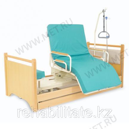 Кровать с ПОВОРОТНЫМ КРЕСЛОМ, для лежачих больных МЕТ RAUND UP., фото 1
