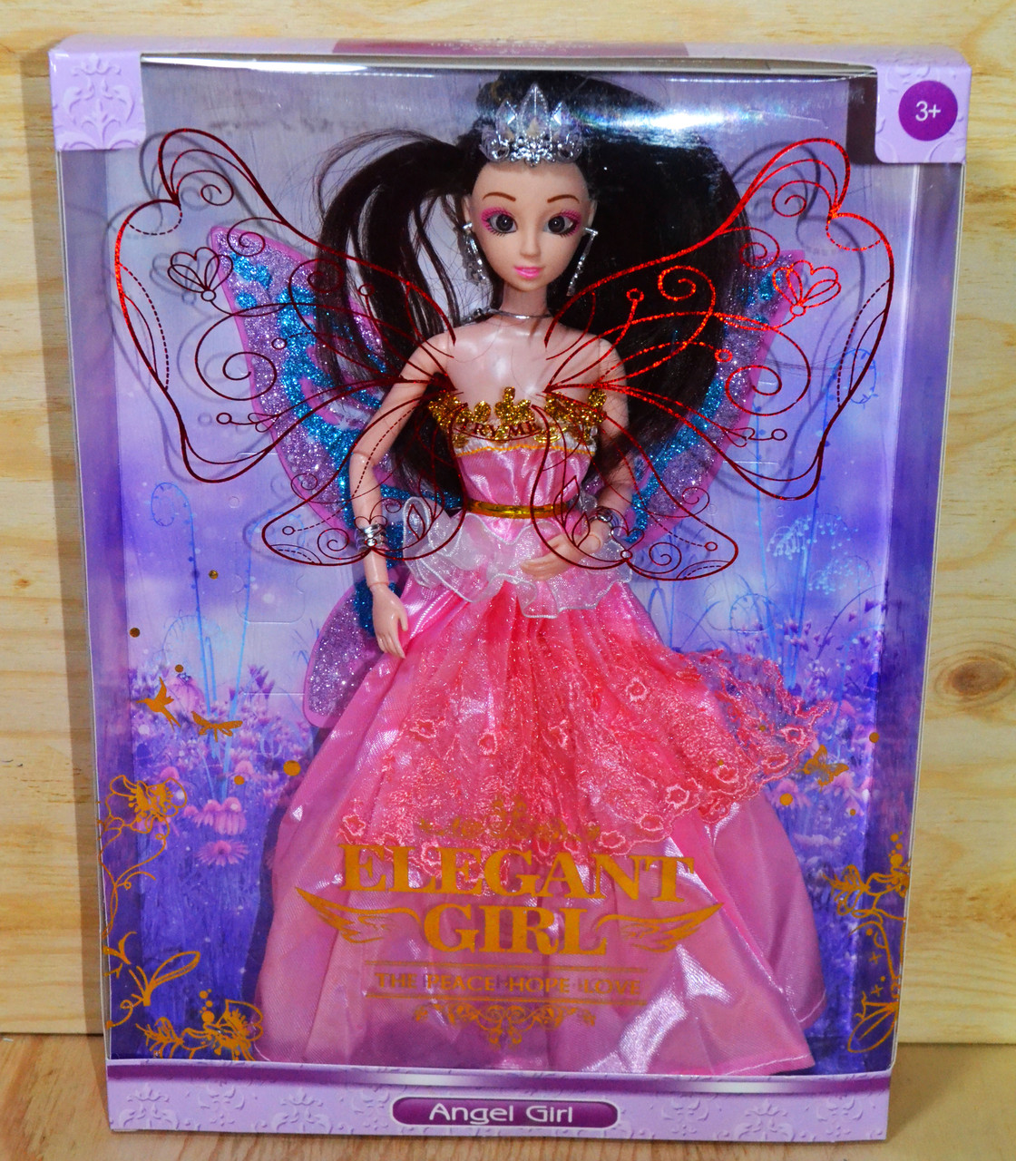 ZR-099 Angel Girl кукла с короной в пышном платье.гнется в суставах,32*24см