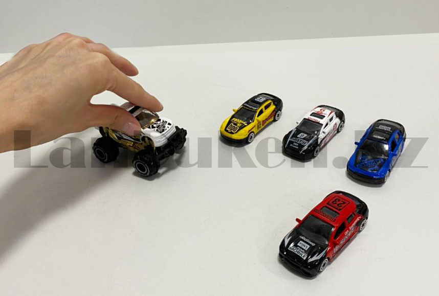 Игровой набор конструктор Паркинг с 5 металлическими машинками Гонки Parking lot Racing CM559-51 - фото 5 - id-p83265852