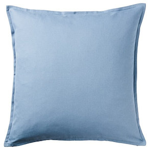 Чехол на подушку ГУРЛИ 50х50 голубой ИКЕА, IKEA, фото 2