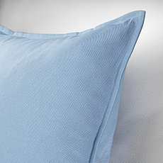 Чехол на подушку ГУРЛИ 50х50 голубой ИКЕА, IKEA, фото 5