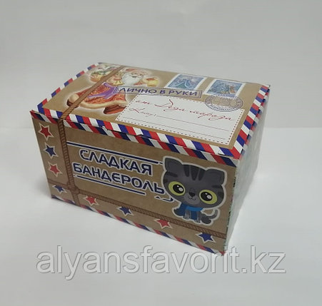 Коробка для новогодних подарков. Сундучок Бандероль, фото 2