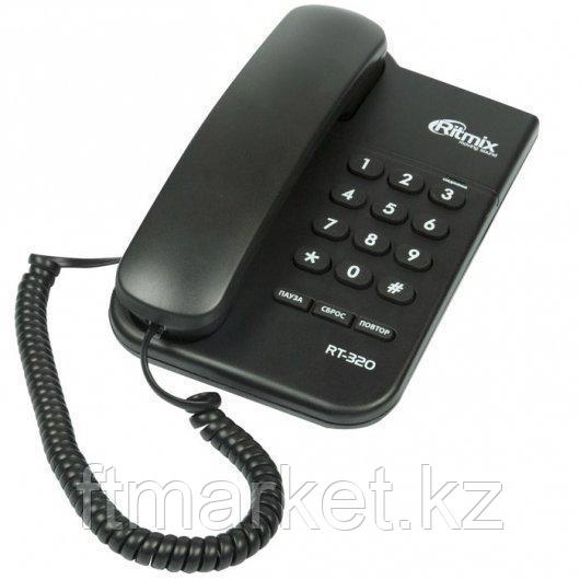 Телефон проводной Ritmix RT-320 черный
