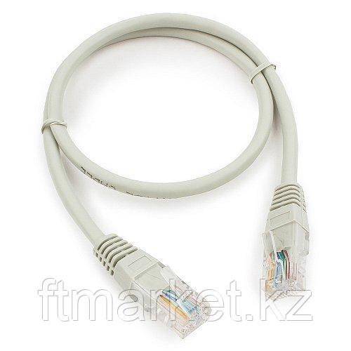 Патч-корд медный UTP Cablexpert PP10-0.5M кат.5e, 0.5м, литой, многожильный (серый)