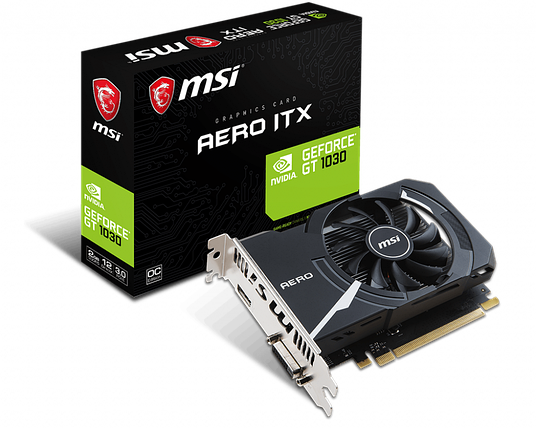 Видеокарта MSI GeForce GT 1030 AERO ITX 2Gb GDDR5 64bit, фото 2