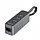 Baseus Steel Cannon Series USB A to USB3.0*3+RJ45 HUB Adapter Dark gray CAHUB-AH0G, фото 5