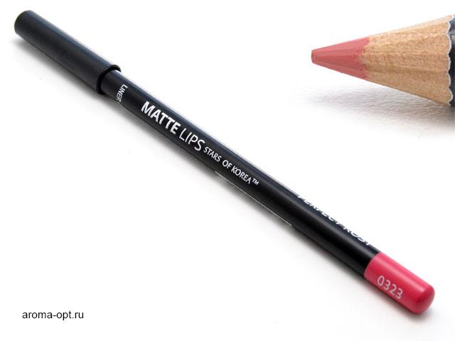 Карандаш для губ ART SOFFIO* Matte Lips оттенок 0323 идеально розовый