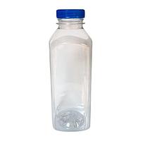 ПЭТ бутылка квадратн., прозрачн., 0.5 л, h 175 мм, 58х58мм, с крышкой, широкое горло, 120 шт