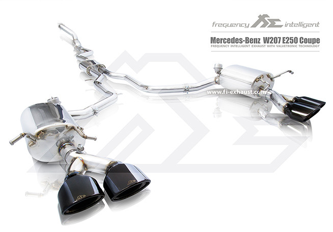 Выхлопная система Fi Exhaust на Mercedes-Benz W207 E250