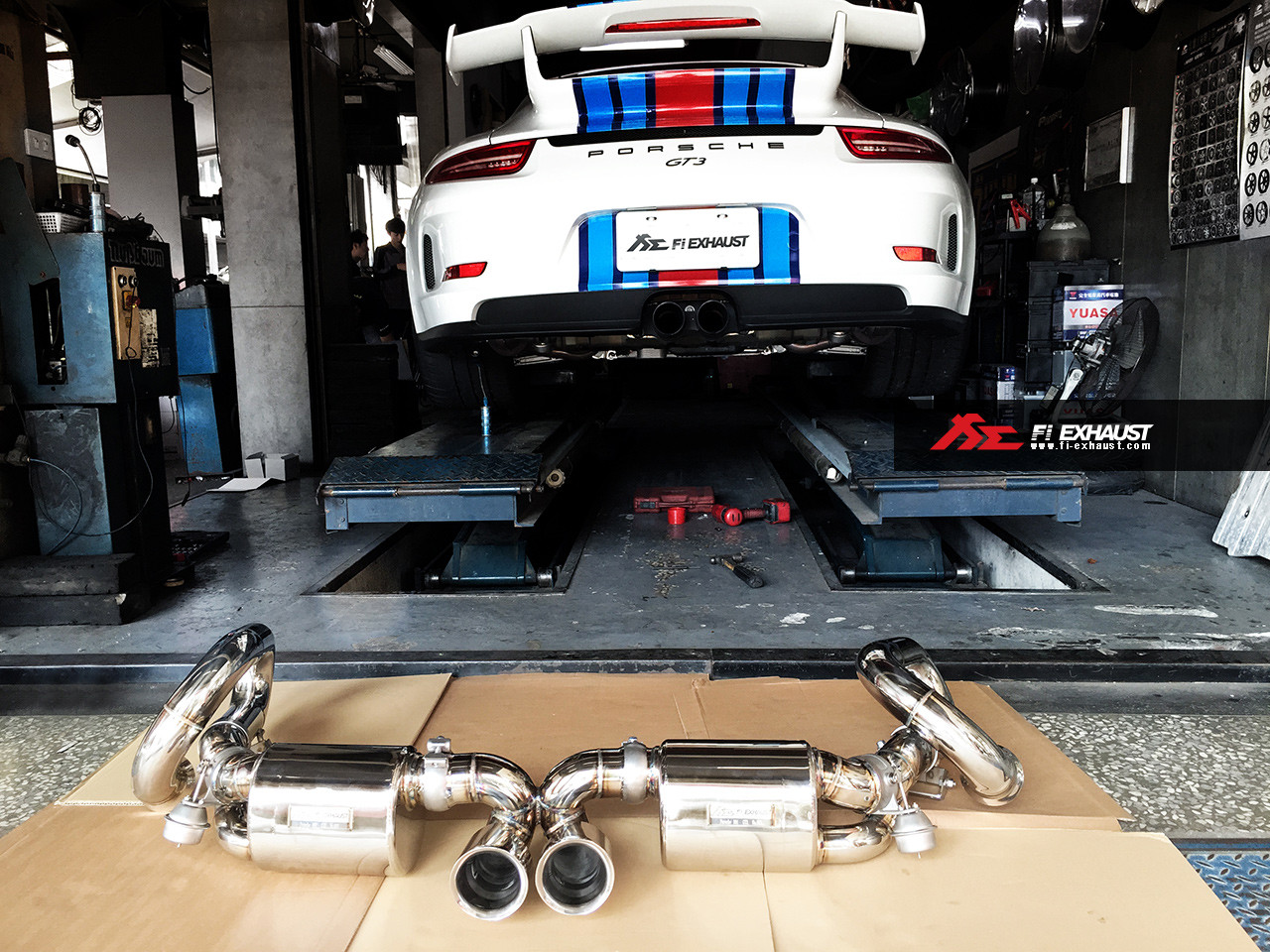 Выхлопная система Fi Exhaust на Porsche 991 GT3