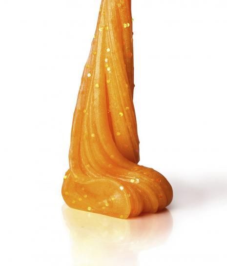 Жвачка для рук Crystal Slime Блестящий слайм, апельсиновый, 250 гр. - фото 3 - id-p83349211