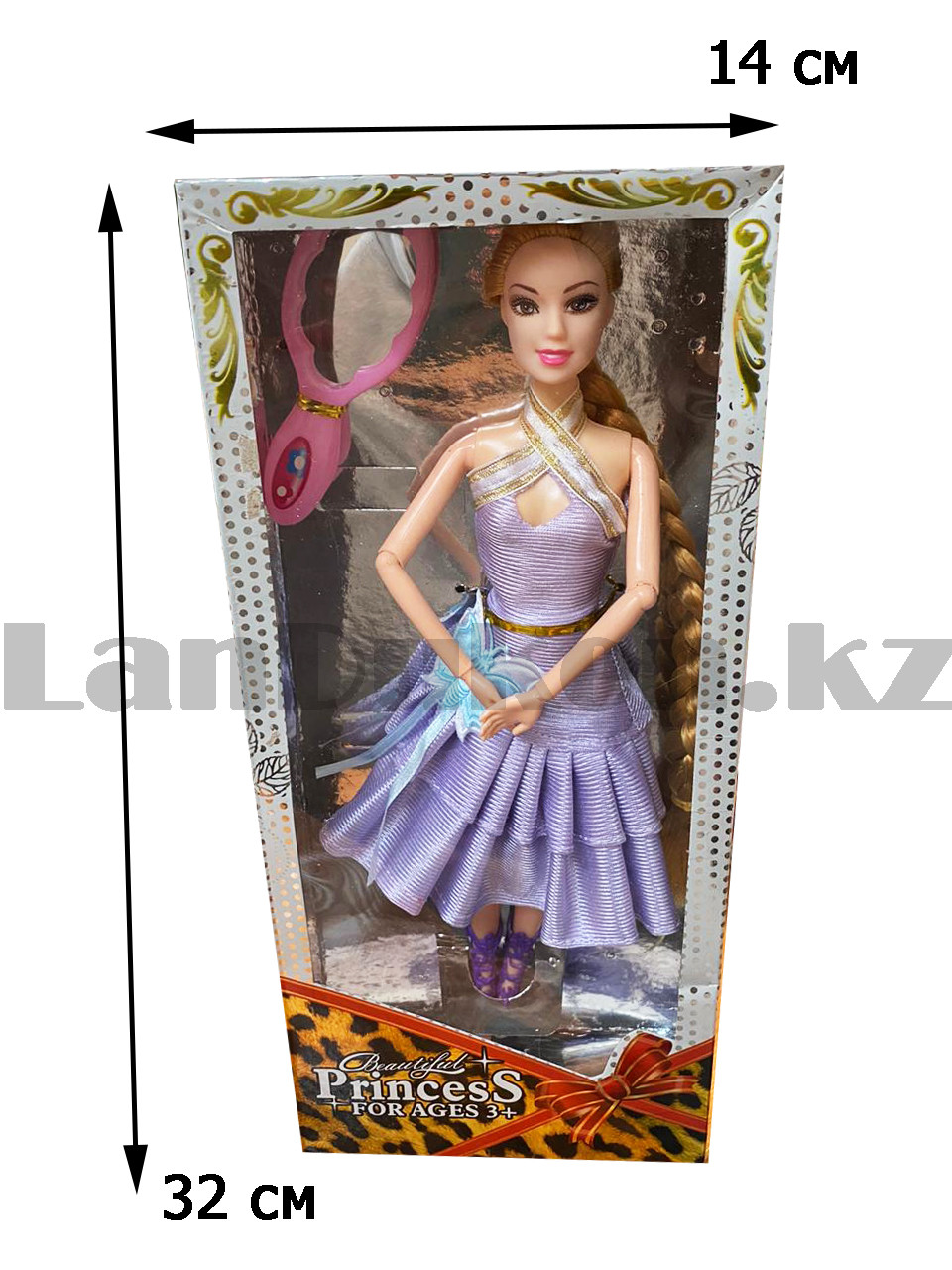 Кукла игрушечная детская с подвижными руками и ногами Балерина с зеркальцем 30 см в ассортименте - фото 2 - id-p83369873